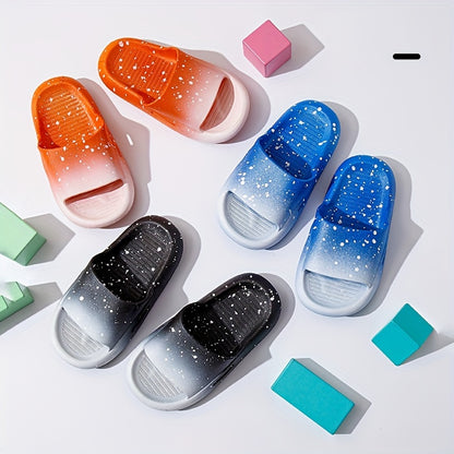 Trendy Gradient Color Open Toe Slippers