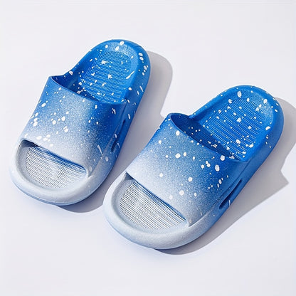 Trendy Gradient Color Open Toe Slippers