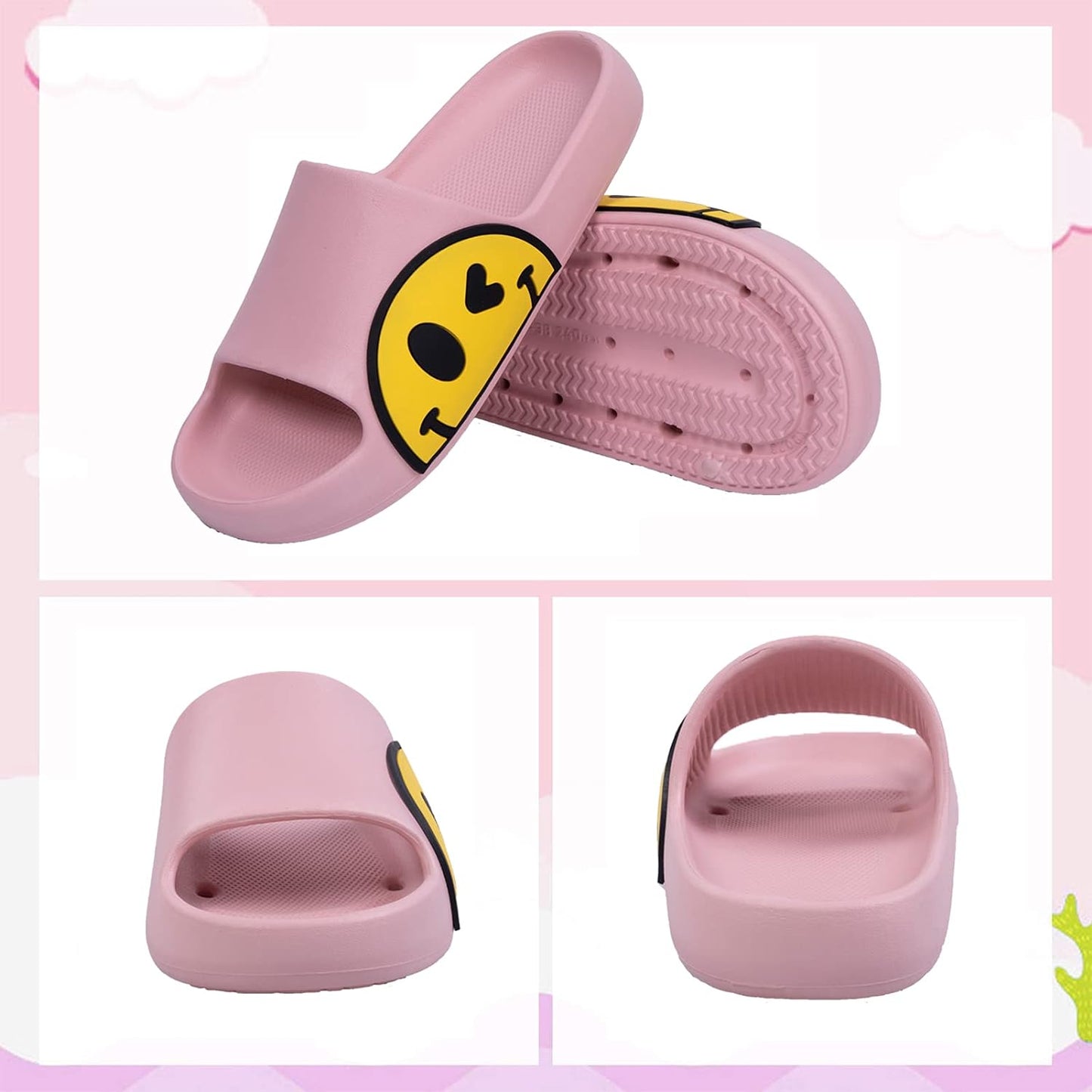 Smile Face  Bath Slippers