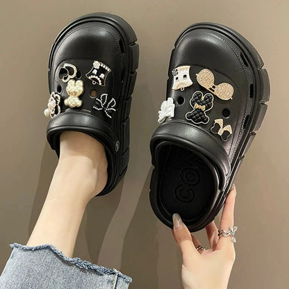 Summer Women's 6cm DIY Platform  Clogs