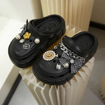 Summer Women's 6cm DIY Platform  Clogs