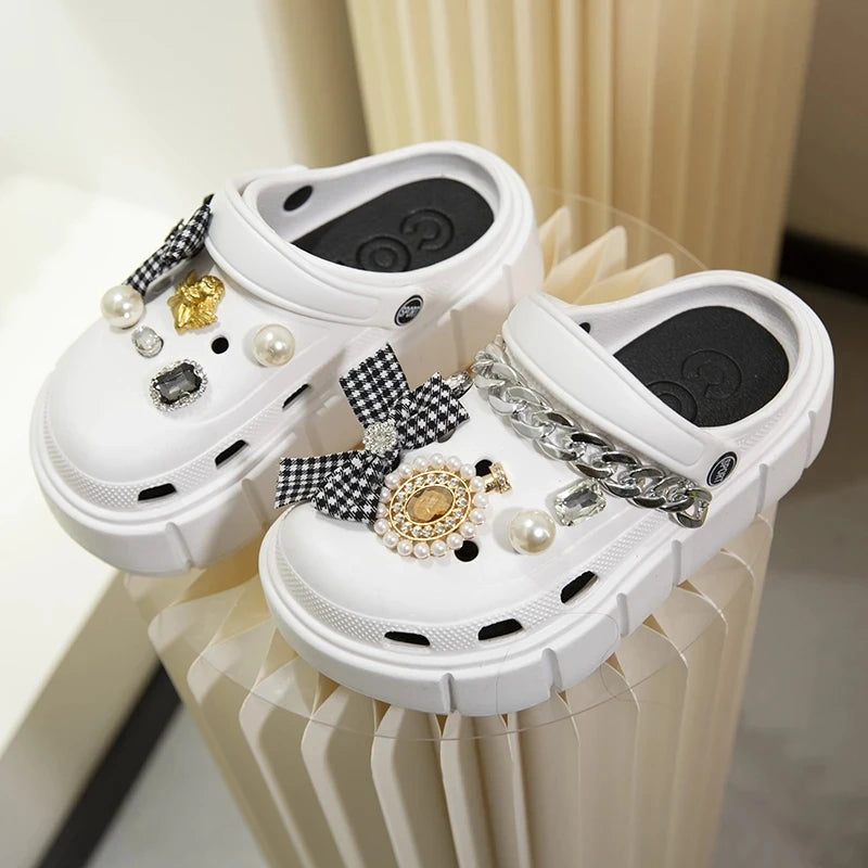 Summer Women's 6cm DIY Platform  Clogs