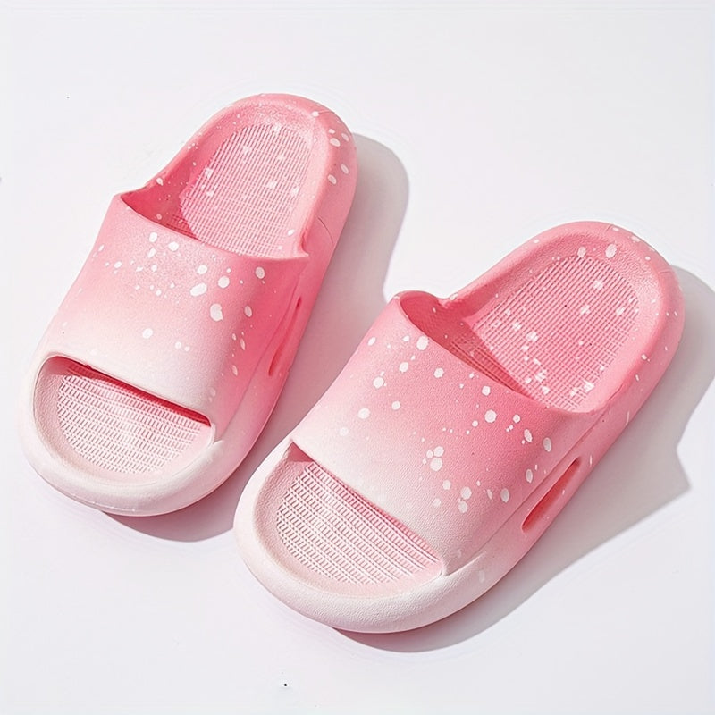 Trendy Gradient Color Open Toe Slippers