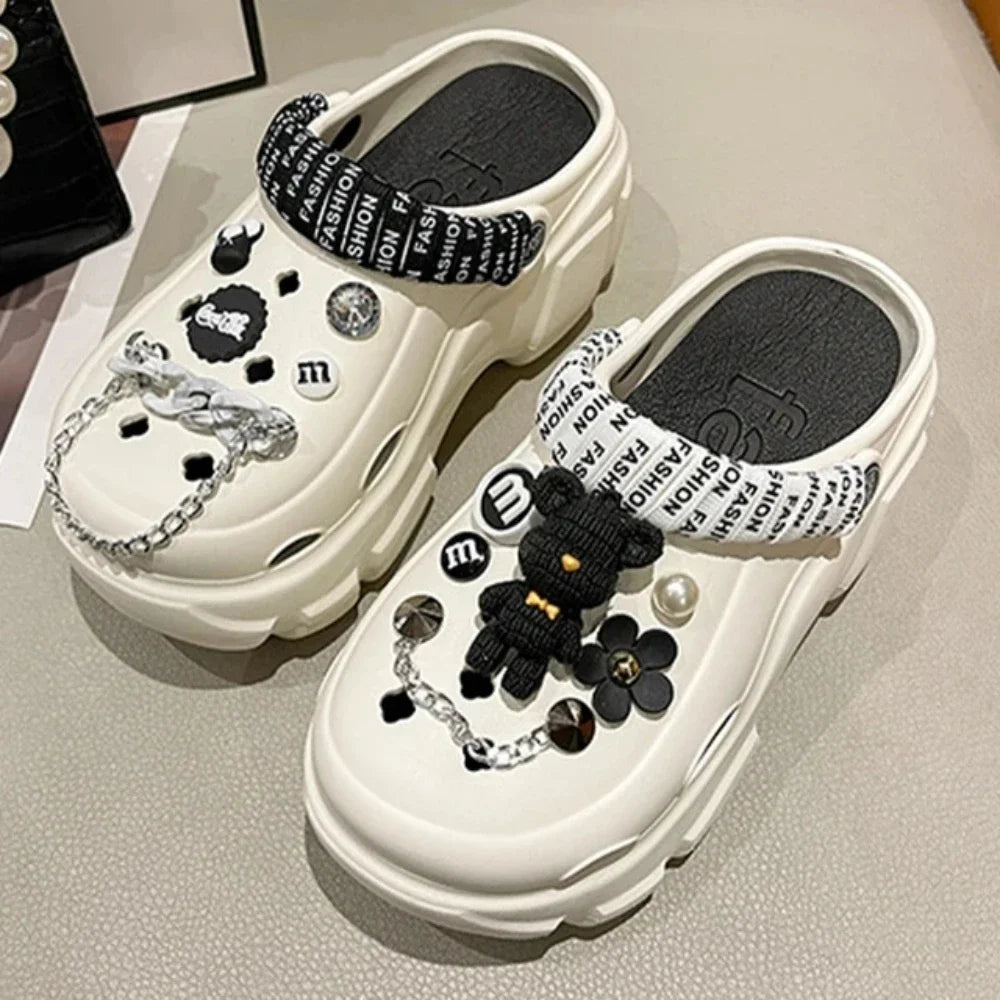 Bling Pearls Diamond  Clogs