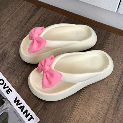 Women's Bow Pillow Flip Flops